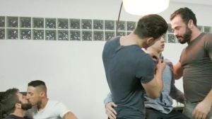 JizzOrgy: Hector De Silva and Paddy O'Brian orgy