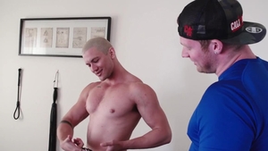 FalconStudios - Jay Dymel in the underwear bare tongue kissing