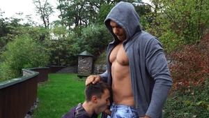 Bromo - Cumshot sex scene starring muscled rough Ricky